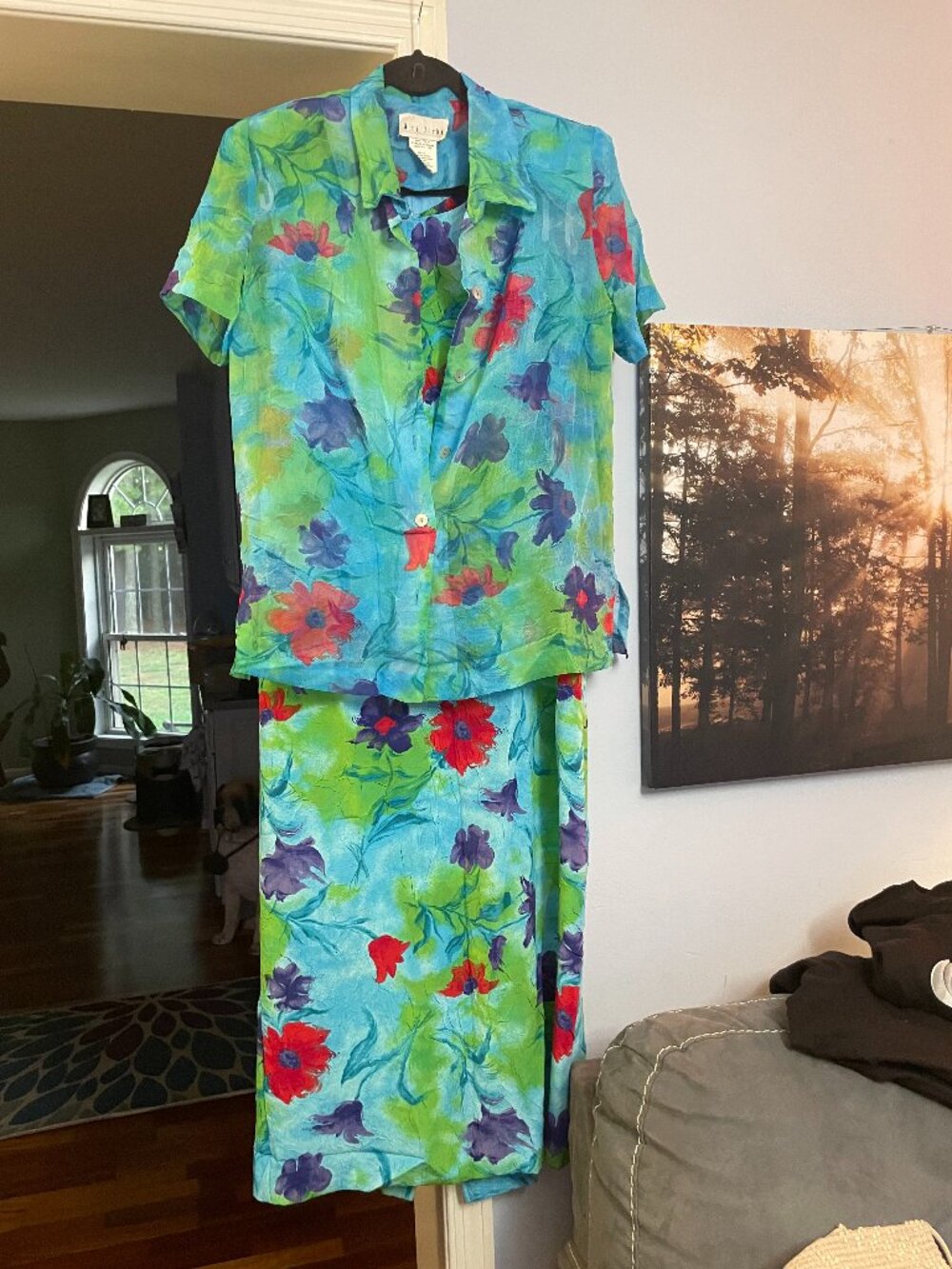 vtg Miss Dorby 2pc ladies dress & cover-up